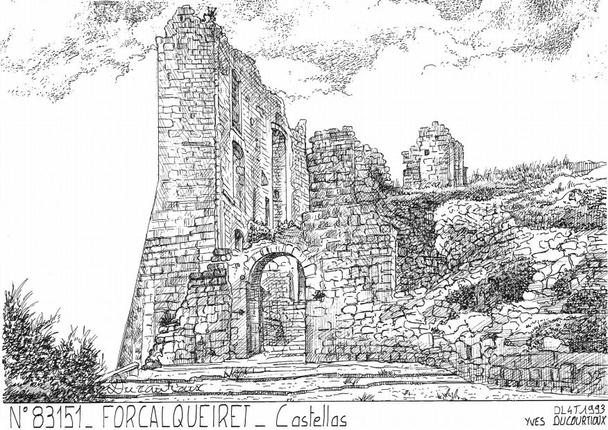 N 83151 - FORCALQUEIRET - castellas
