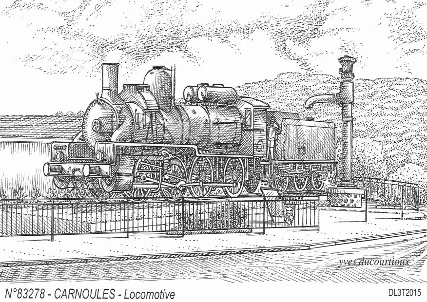 N 83278 - CARNOULES - locomotive
