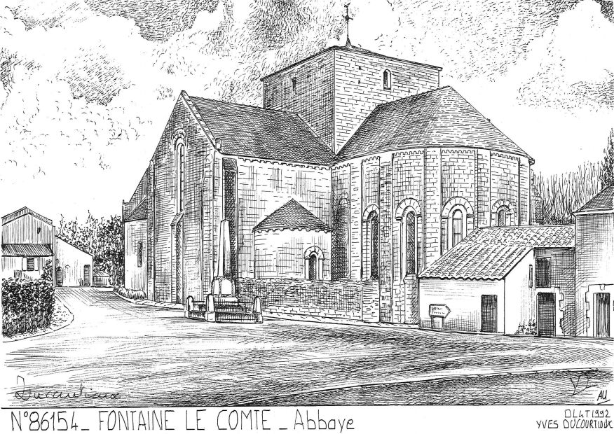 N 86154 - FONTAINE LE COMTE - abbaye
