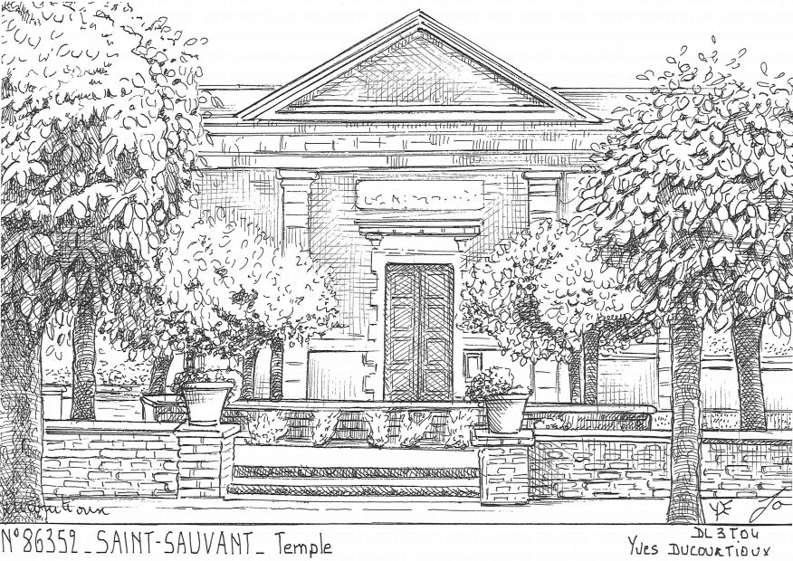 N 86352 - ST SAUVANT - temple