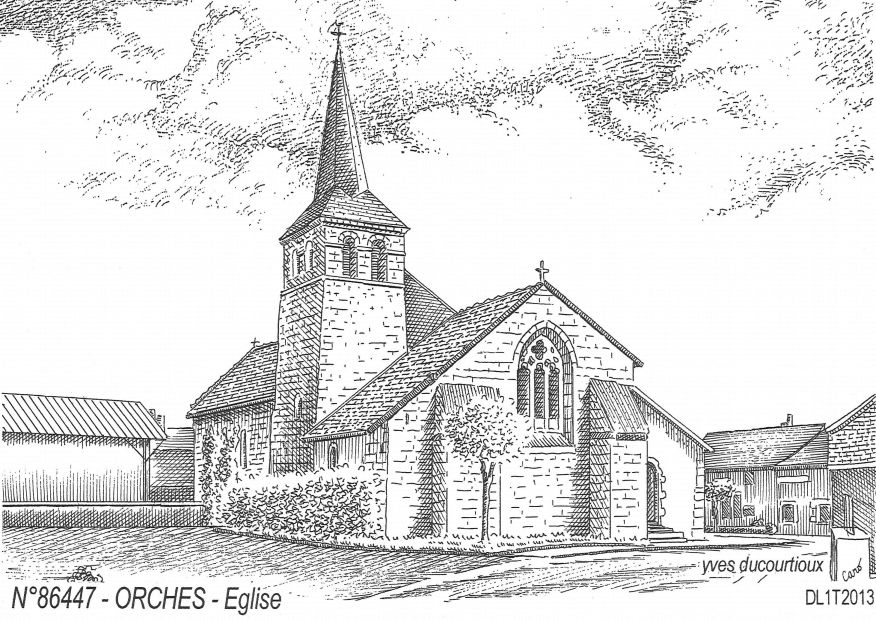 N 86447 - ORCHES - �glise