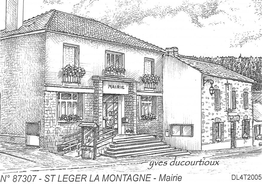 N 87307 - ST LEGER LA MONTAGNE - mairie