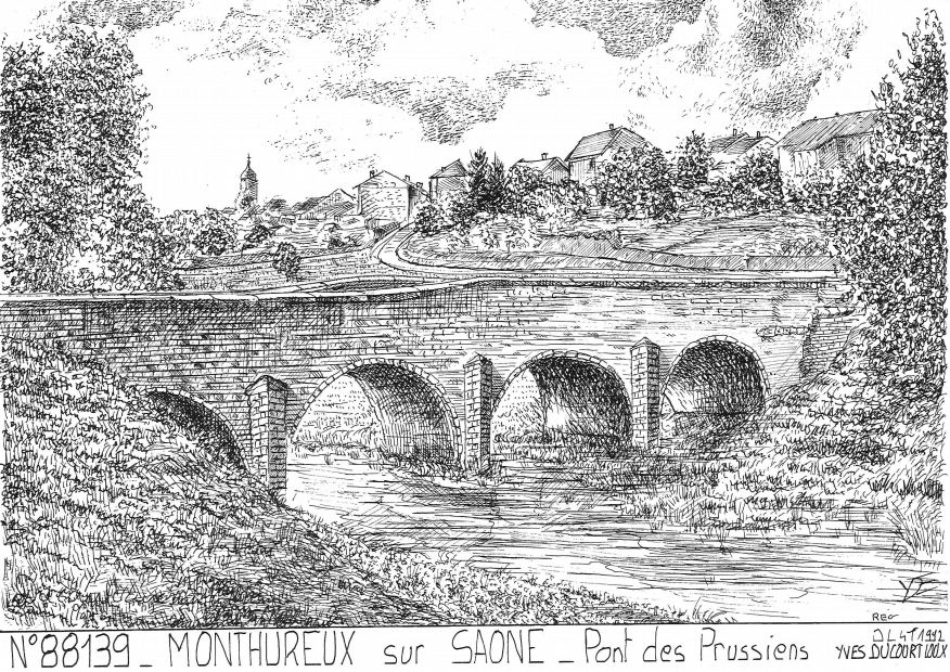 N 88139 - MONTHUREUX SUR SAONE - pont des prussiens