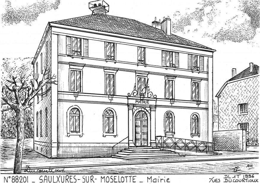N 88201 - SAULXURES SUR MOSELOTTE - mairie