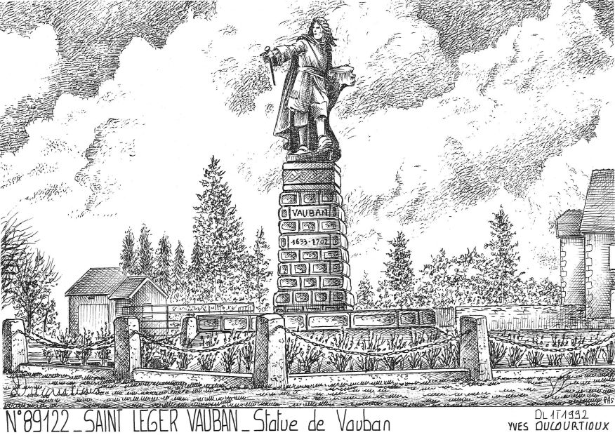 N 89122 - ST LEGER VAUBAN - statue de vauban