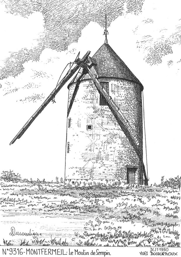 N 93016 - MONTFERMEIL - le moulin de sempin