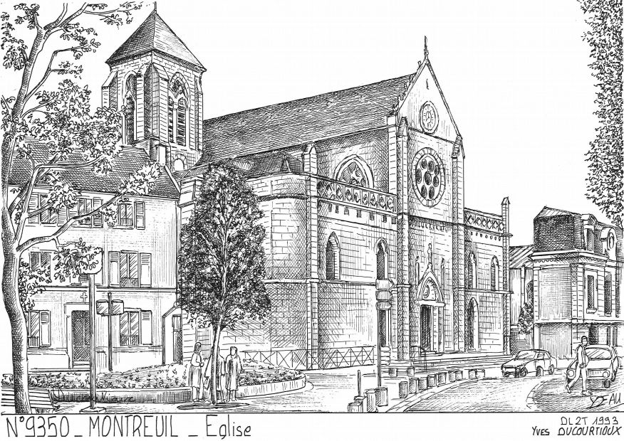 N 93050 - MONTREUIL - glise