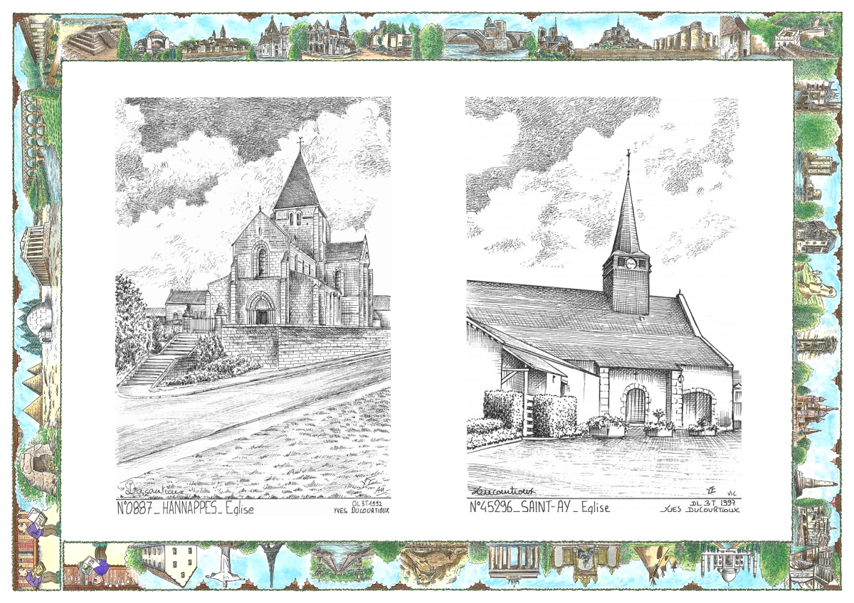 MONOCARTE N 08087-45296 - HANNAPPES - �glise / ST AY - �glise
