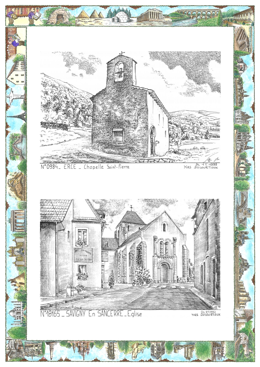 MONOCARTE N 09084-18165 - ERCE - chapelle st pierre / SAVIGNY EN SANCERRE - �glise