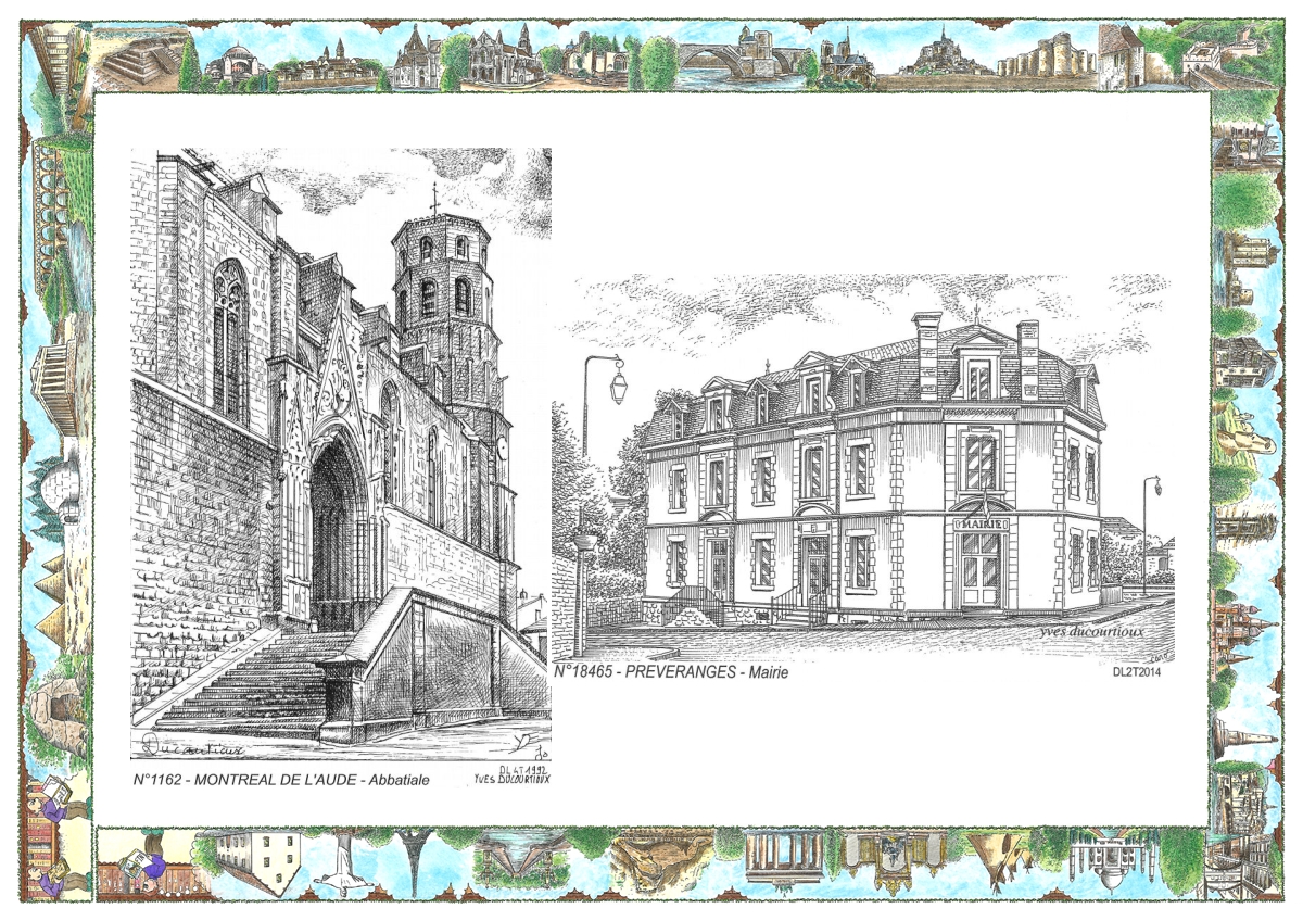 MONOCARTE N 11062-18465 - MONTREAL - coll�giale / PREVERANGES - mairie