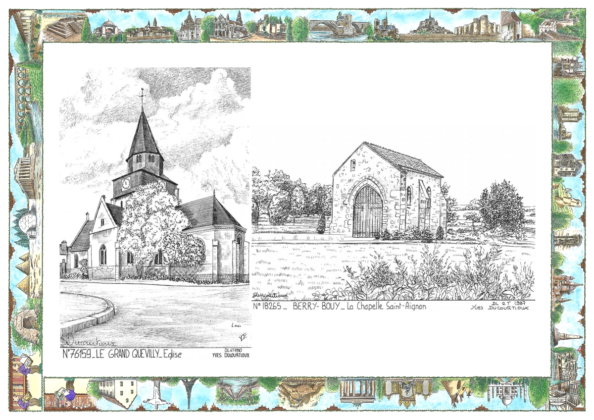 MONOCARTE N 18265-76159 - BERRY BOUY - la chapelle st aignan / LE GRAND QUEVILLY - �glise