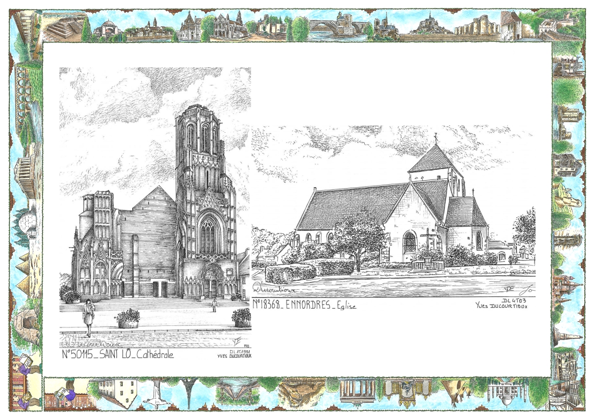MONOCARTE N 18368-50115 - ENNORDRES - �glise / ST LO - cath�drale