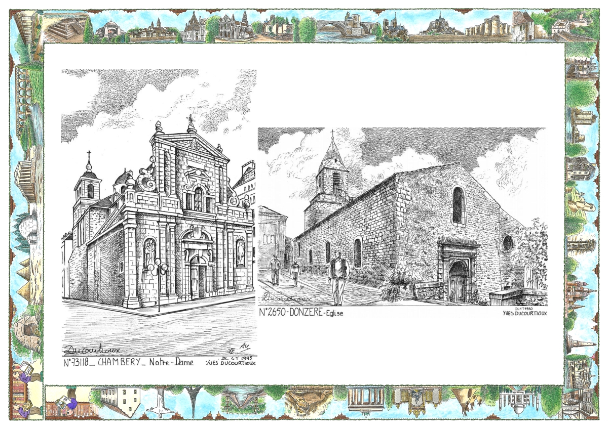 MONOCARTE N 26050-73118 - DONZERE - �glise / CHAMBERY - notre dame