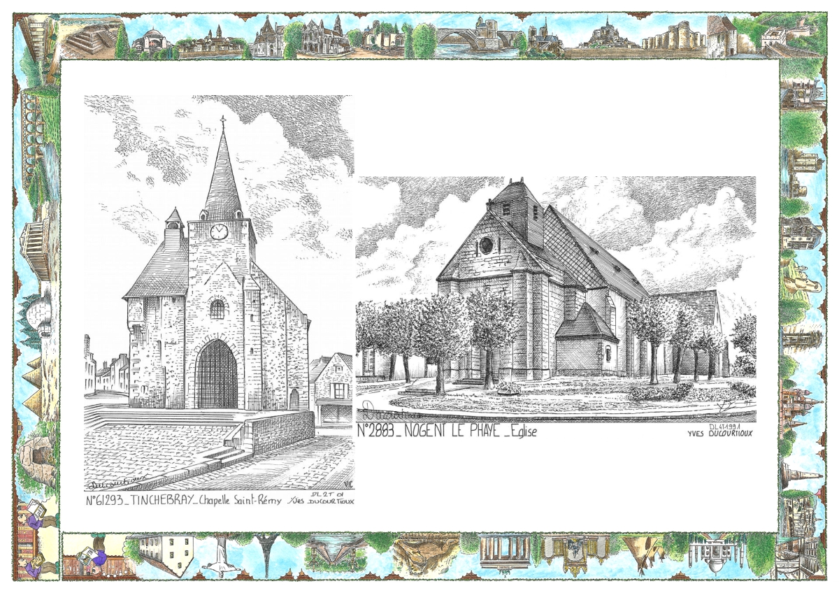 MONOCARTE N 28083-61293 - NOGENT LE PHAYE - �glise / TINCHEBRAY - chapelle st r�my
