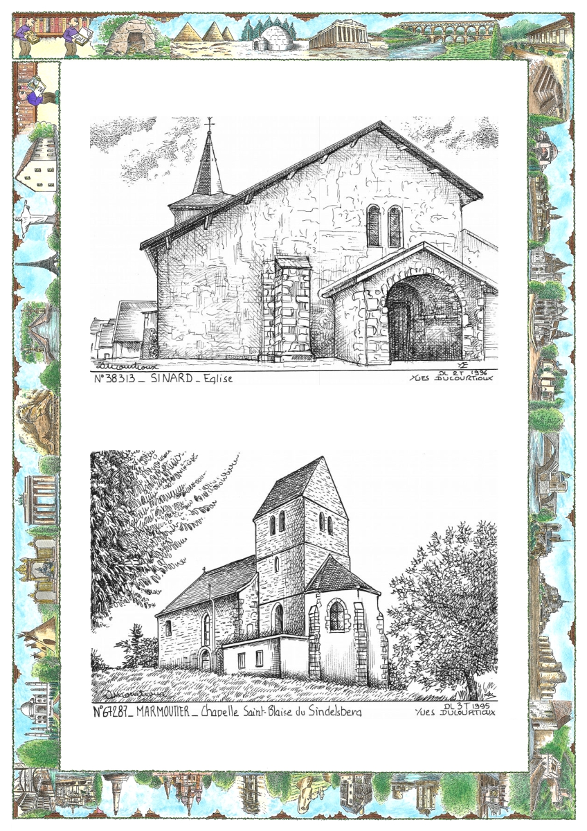 MONOCARTE N 38313-67287 - SINARD - �glise / MARMOUTIER - chapelle st blaise du sindelsb