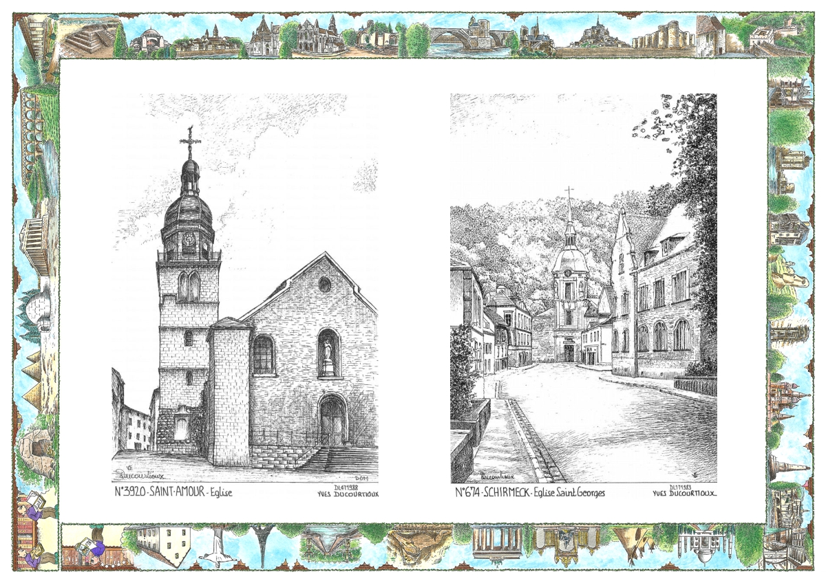 MONOCARTE N 39020-67004 - ST AMOUR - �glise / SCHIRMECK - �glise st georges