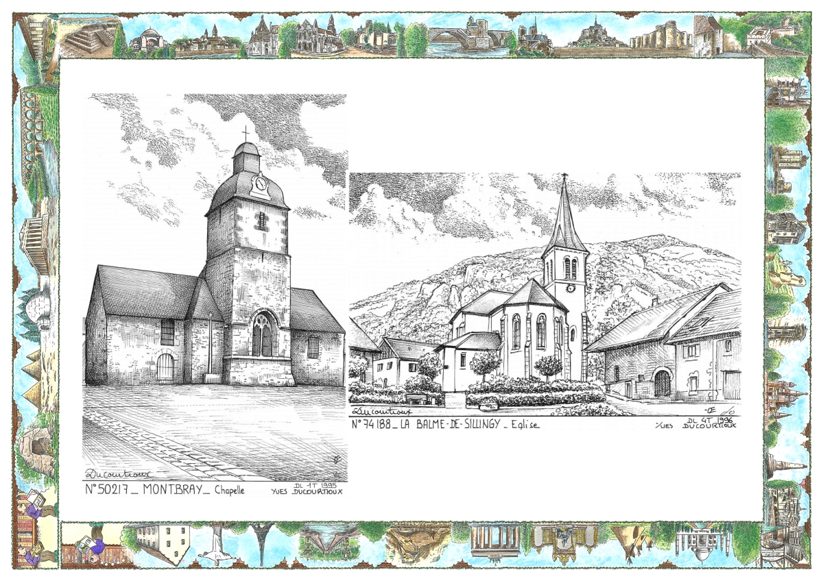MONOCARTE N 50217-74188 - MONTBRAY - chapelle / LA BALME DE SILLINGY - �glise
