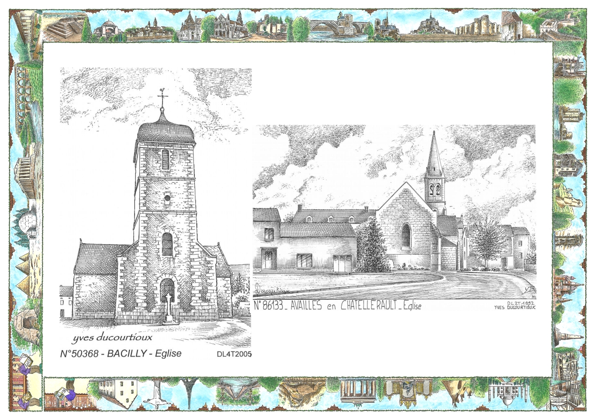 MONOCARTE N 50368-86133 - BACILLY - �glise / AVAILLES EN CHATELLERAULT - �glise
