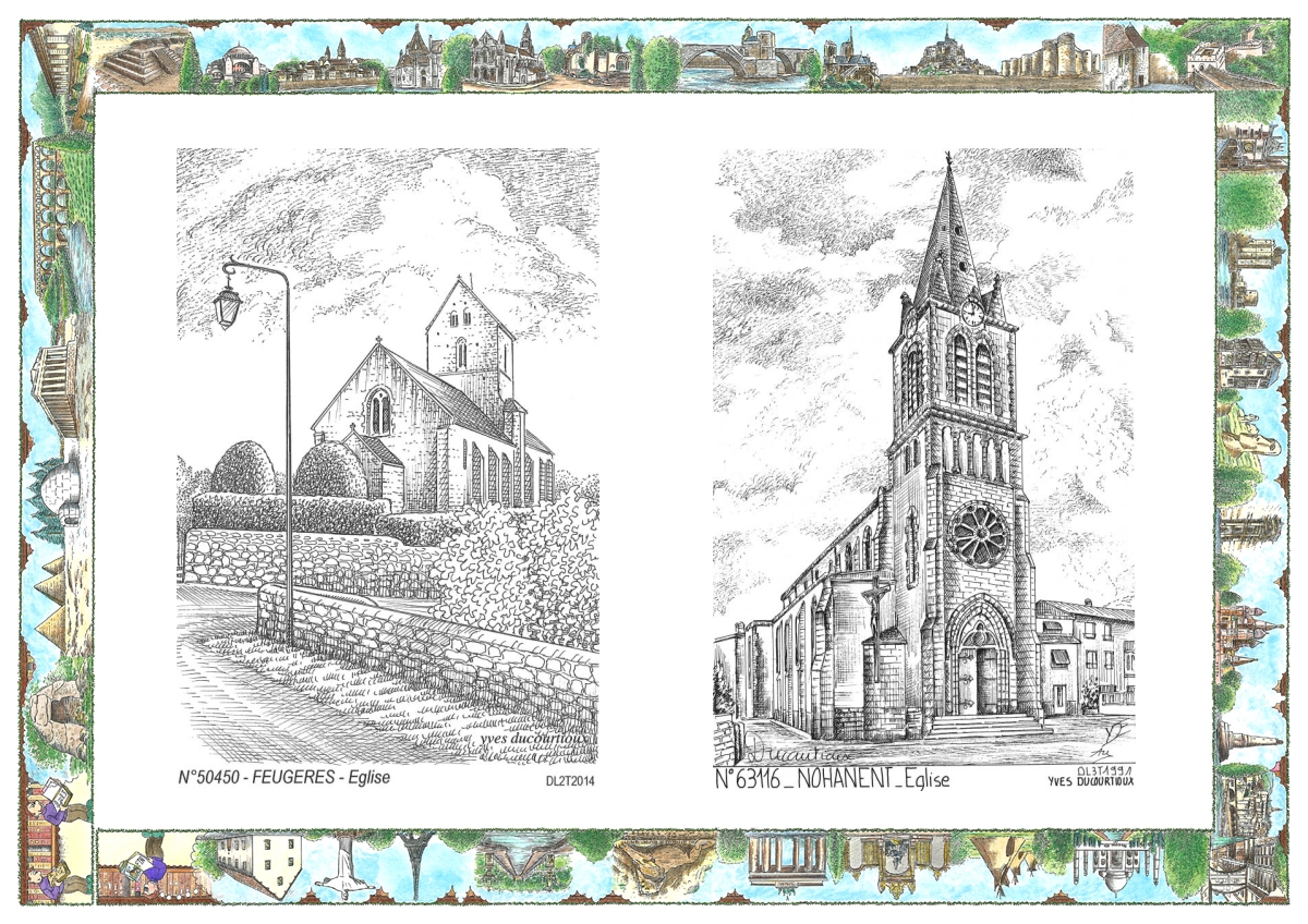 MONOCARTE N 50450-63116 - FEUGERES - �glise / NOHANENT - �glise