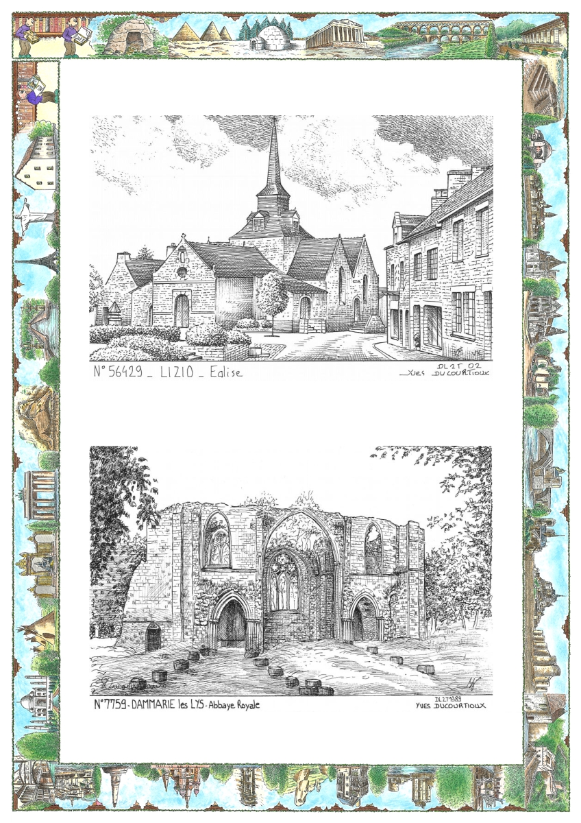 MONOCARTE N 56429-77059 - LIZIO - �glise / DAMMARIE LES LYS - abbaye royale