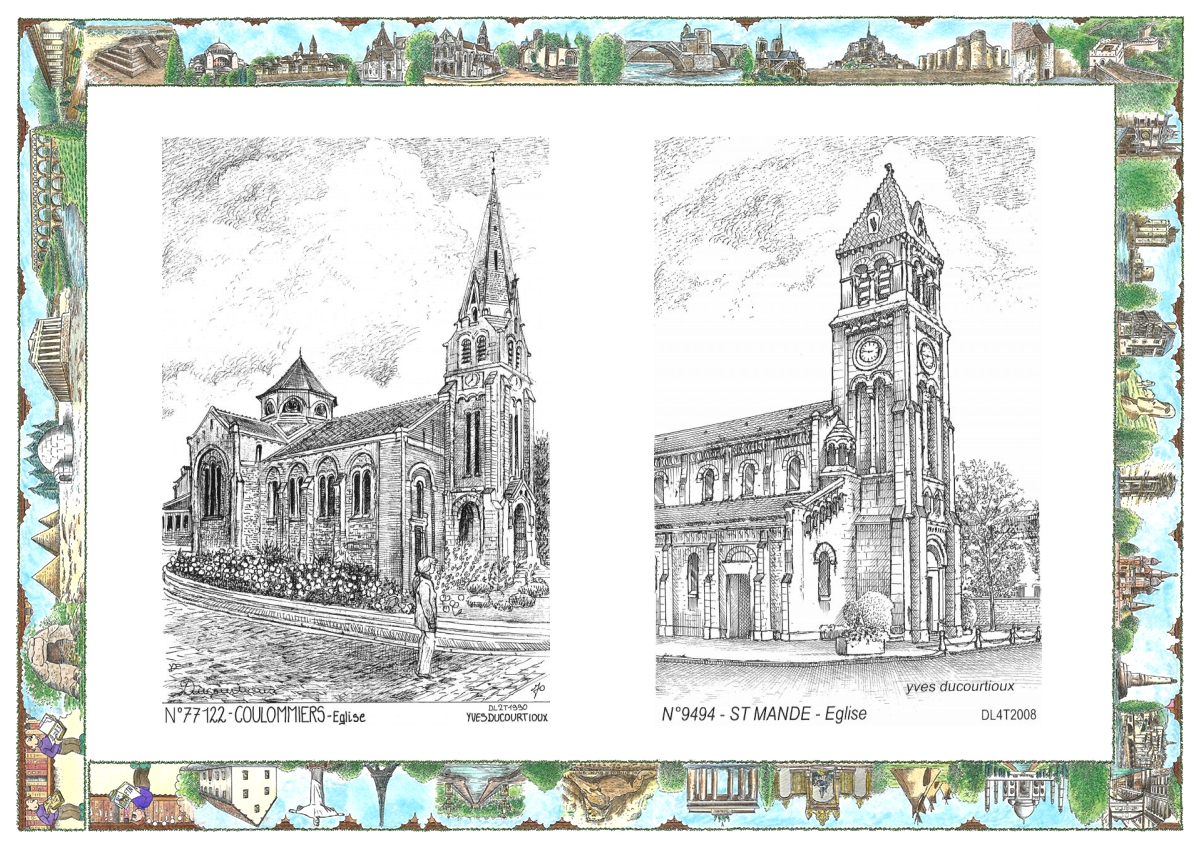 MONOCARTE N 77122-94094 - COULOMMIERS - �glise / ST MANDE - �glise