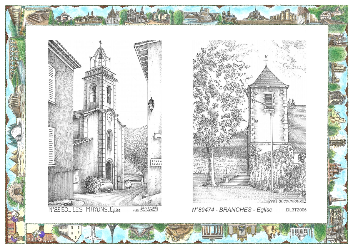 MONOCARTE N 83150-89474 - LES MAYONS - �glise / BRANCHES - �glise
