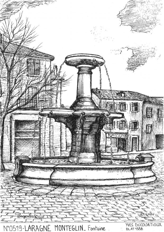 N 05019 - LARAGNE MONTEGLIN - fontaine