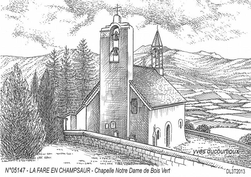 N 05147 - LA FARE EN CHAMPSAUR - chapelle nd de bois vert