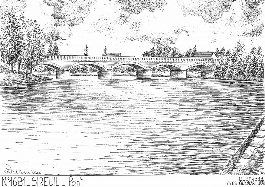N 16081 - SIREUIL - pont