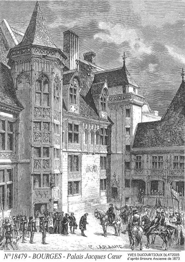 N 18479 - BOURGES - palais jacques coeur <span class=