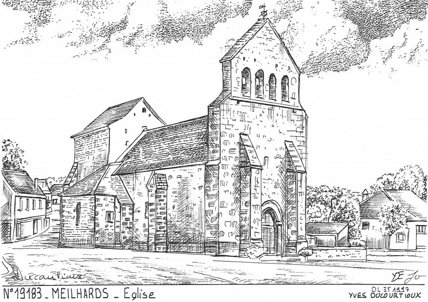 N 19183 - MEILHARDS - glise