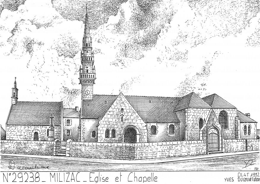 N 29238 - MILIZAC - glise et chapelle