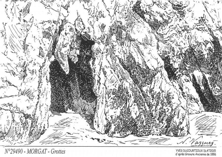 N 29490 - MORGAT - grottes