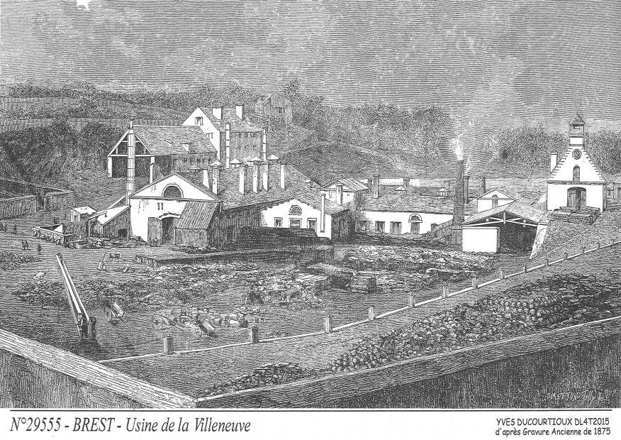 N 29555 - BREST - usine de la villeneuve