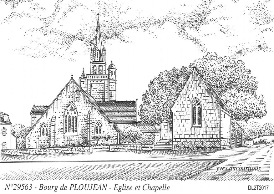 N 29563 - MORLAIX - glise et chapelle ploujean