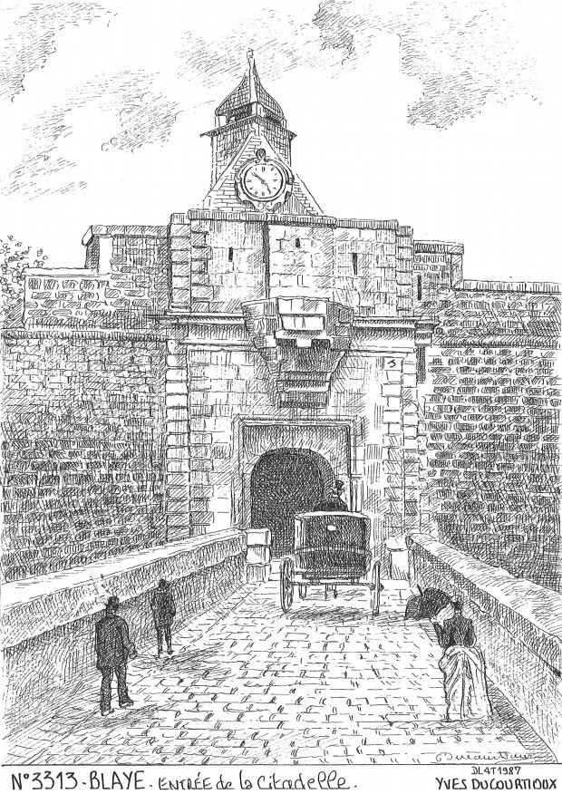 N 33013 - BLAYE - entrée de la citadelle