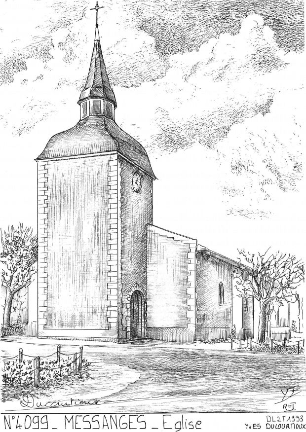 N 40099 - MESSANGES - glise