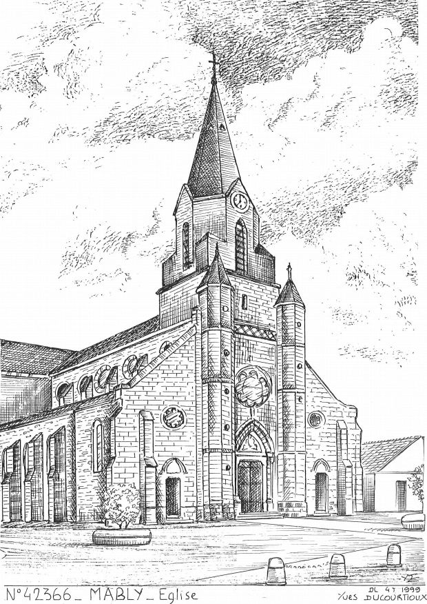 N 42366 - MABLY - glise