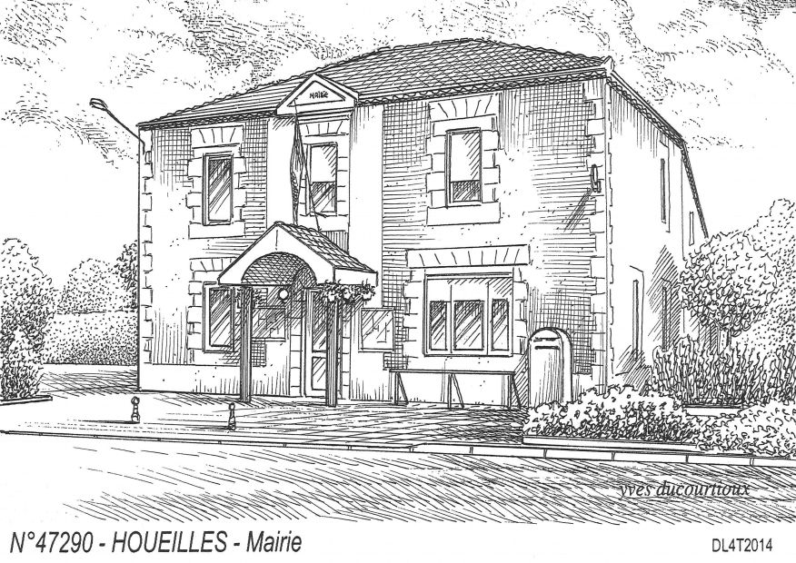 N 47290 - HOUEILLES - mairie
