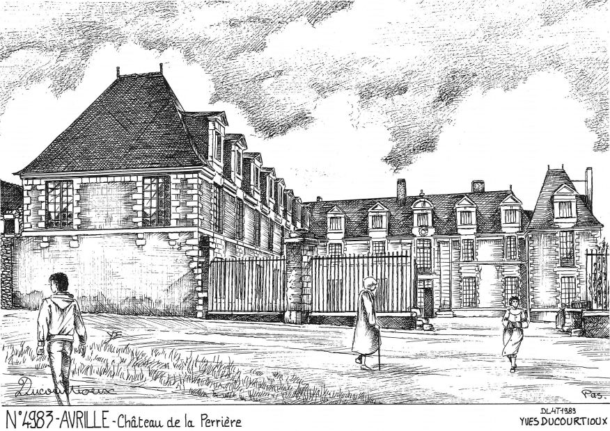 N 49083 - AVRILLE - château de la perrière