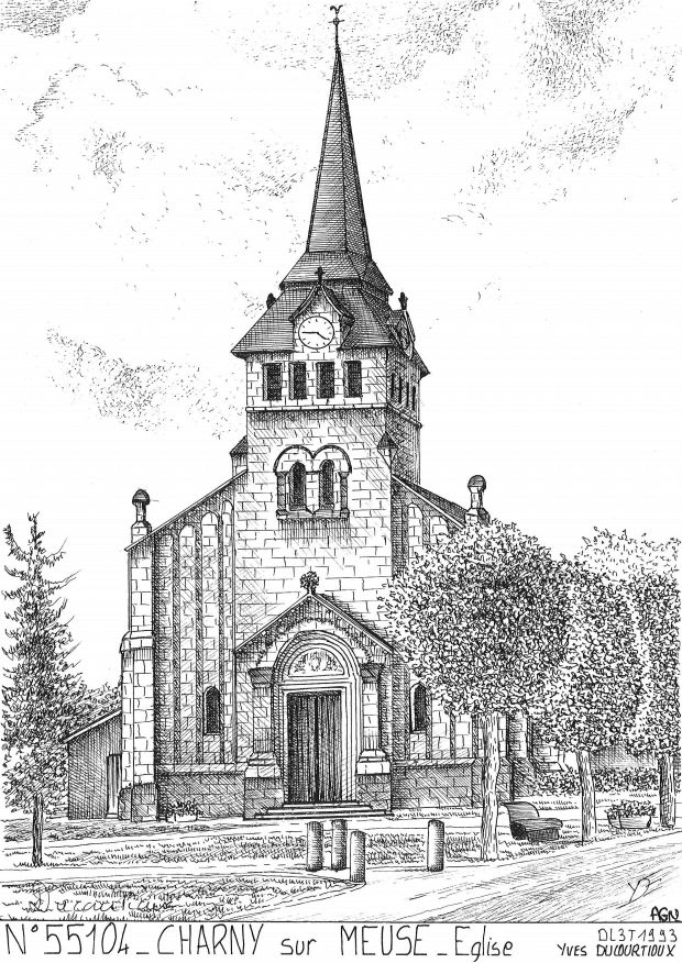 N 55104 - CHARNY SUR MEUSE - glise