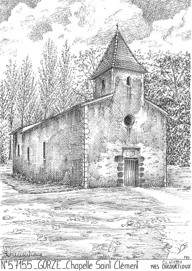 N 57155 - GORZE - chapelle st clment