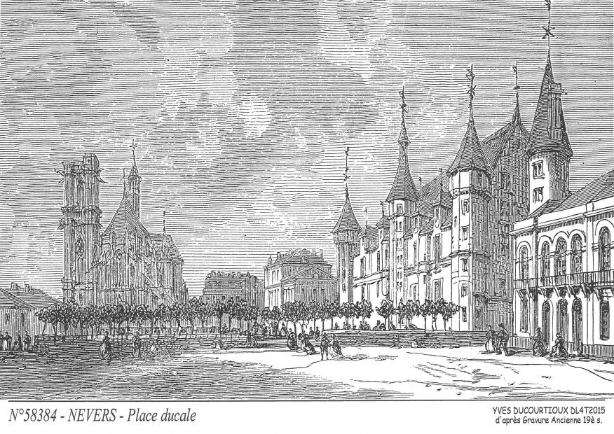 N 58384 - NEVERS - place ducale