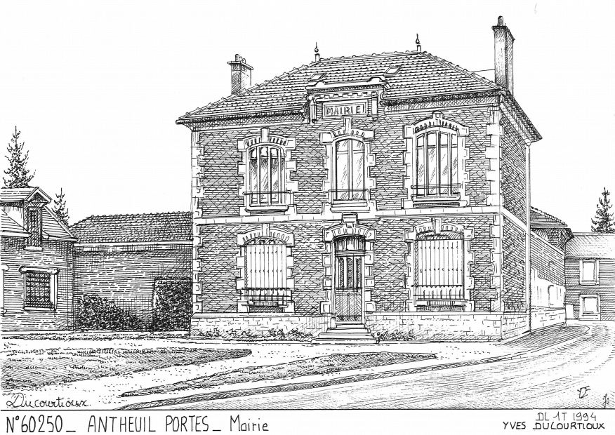 N° 60250 - ANTHEUIL PORTES - mairie