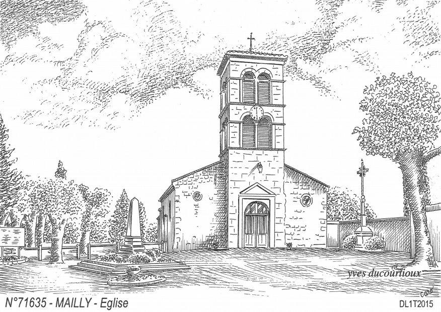N 71635 - MAILLY - glise