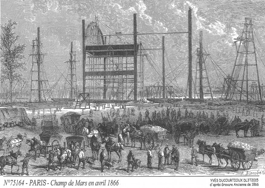 N 75164 - PARIS - champ de mars en avril 1866