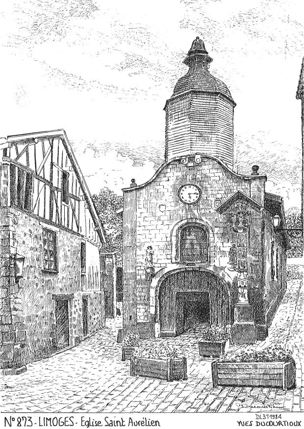 N 87003 - LIMOGES - église st aurélien