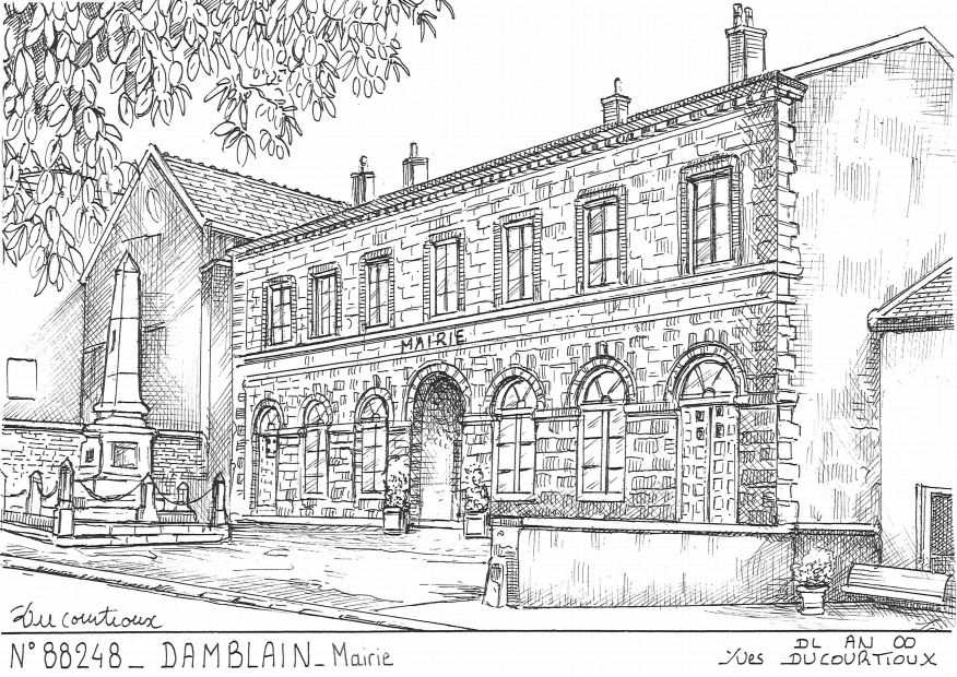 N 88248 - DAMBLAIN - mairie