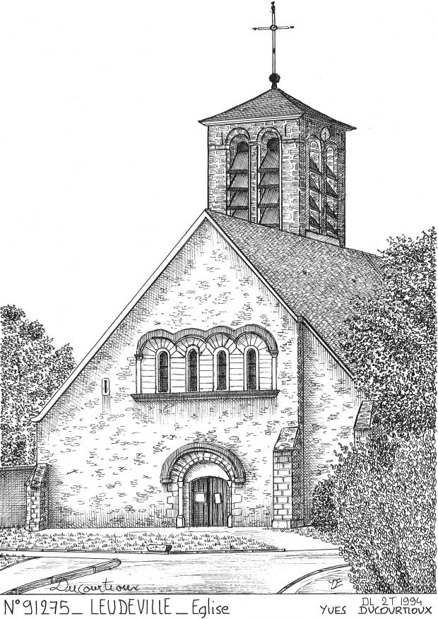 N 91275 - LEUDEVILLE - église
