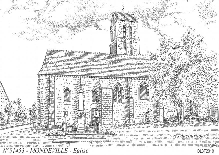 N 91453 - MONDEVILLE - église